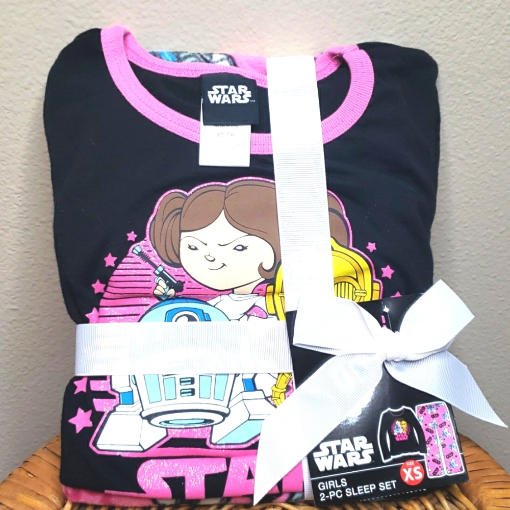NWT GIRLS STAR WARS 2-PC SLEEP SET SIZE XS
